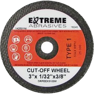 Cut-Off Wheel (Pack of 50) by EXTREME ABRASIVES - DRPEEX3163M pa1