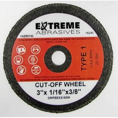 Cut-Off Wheel by EXTREME ABRASIVES - DRPEEX3163M-50 pa3