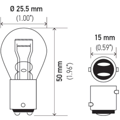 HELLA - 1157 - Light Bulb (Pack of 10) pa2