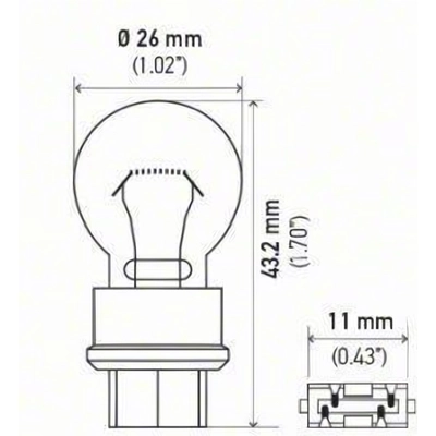 Daytime Running Light (Pack of 10) by HELLA - 3156 pa16