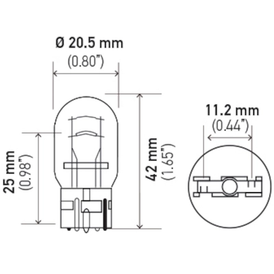 HELLA - 7443LL - Tail Light Bulb (Pack of 10) pa2