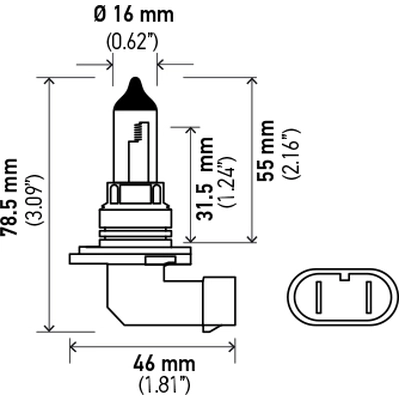 Daytime Running Light by HELLA - 9006-80W pa1