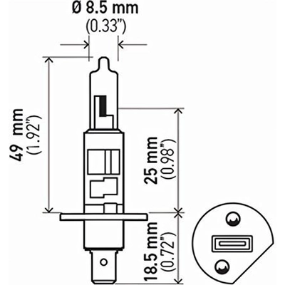 Daytime Running Light by HELLA - H1-100WTB pa6