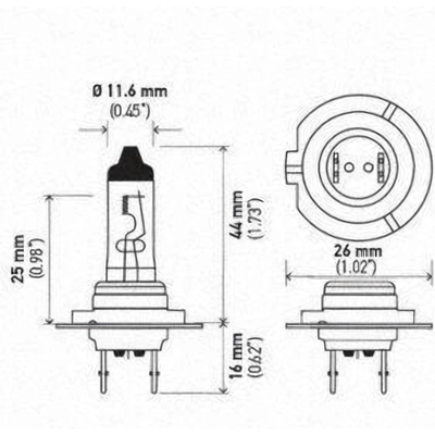 Daytime Running Light by HELLA - H7P50TB pa6