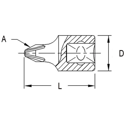 GENIUS - 225204 - 1/4″ Dr. #4 Philips Bit Socket (Pack of 10) pa2