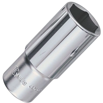 GENIUS - 427819 - 1/2″ Dr. 19mm Deep Hand Socket (Pack of 10) pa1