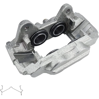 Front New Caliper Left by ATE - 240631 4
