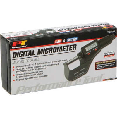 Digital Caliper by PERFORMANCE TOOL - W80156 pa2