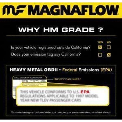 Catalyseur ajustement direct by MAGNAFLOW - 93200 pa3