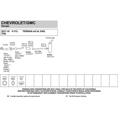 Catalyseur ajustement direct by WALKER - 16581 pa4