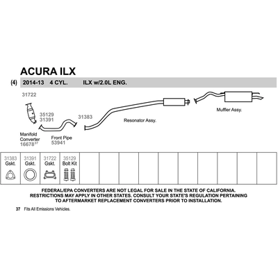 Catalyseur ajustement direct by WALKER - 16678 pa3