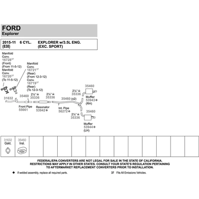 Catalyseur ajustement direct by WALKER - 16719 pa2