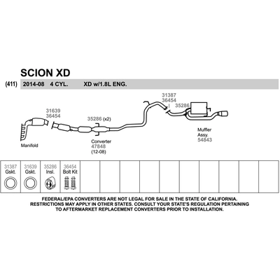 Direct Fit Converter by WALKER - 47848 pa4