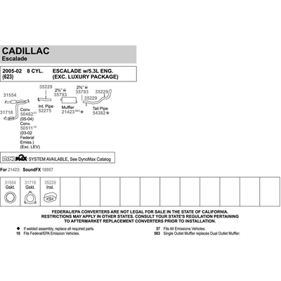 WALKER - 50511 - Catalyseur ajustement direct pa19