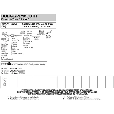 Direct Fit Converter by WALKER - 50534 pa4