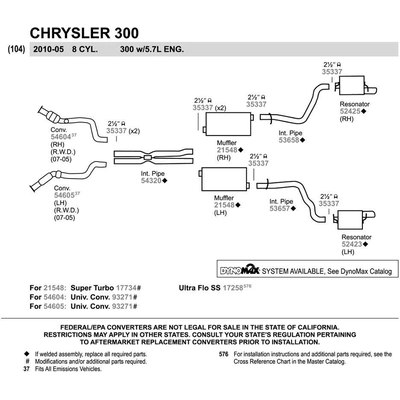 Direct Fit Converter by WALKER - 54604 pa5