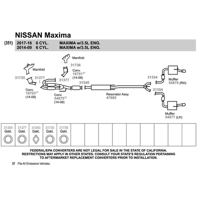 Direct Fit Converter by WALKER - 54875 pa2