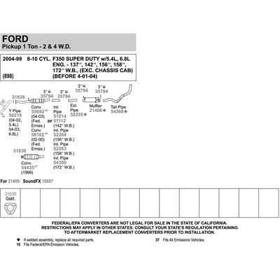 WALKER - 55692 - Catalyseur ajustement direct pa4