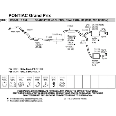Steel Direct Fit Muffler - WALKER USA - 18353 pa6