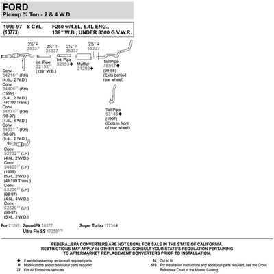 Steel Direct Fit Muffler - WALKER USA - 18577 pa10