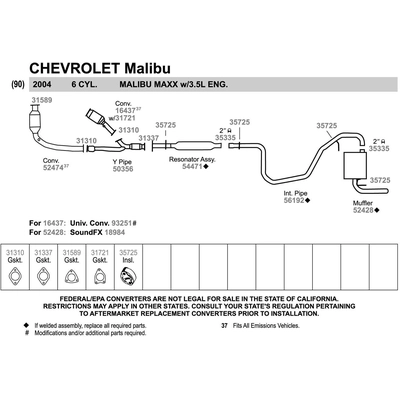 Steel Direct Fit Muffler - WALKER USA - 18984 pa4