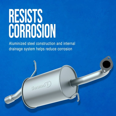 Direct Fit Muffler by WALKER USA - 18992 pa3