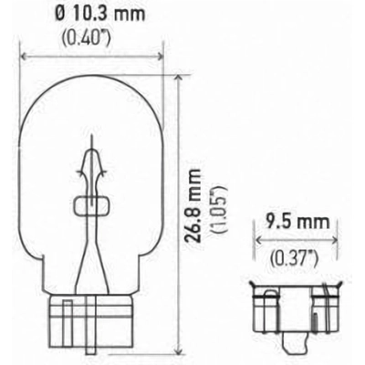 Indicateur de signal directionnel (paquet de 10) de HELLA - 168 pa17