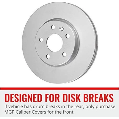 Disc Brake Caliper Cover by MGP CALIPER COVERS - 10219SFRDRD pa2