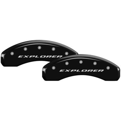 MGP CALIPER COVERS - 10252SEXPBK - Gloss Black Caliper Covers with Explorer 2011 Engraving pa2