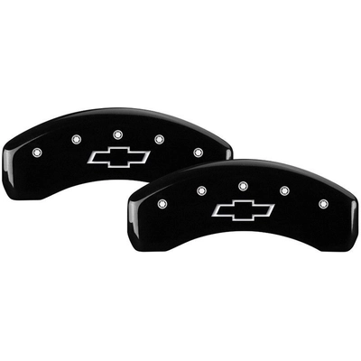 MGP CALIPER COVERS - 14246SBOWBK - Gloss Black Caliper Covers with Bowtie Engraving pa2