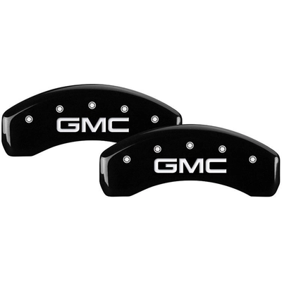 MGP CALIPER COVERS - 34218SGMCBK - Gloss Black Caliper Covers with GMC Engraving pa2