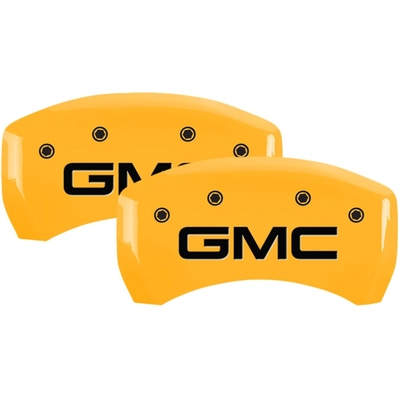 MGP CALIPER COVERS - 34219SGMCYL - Gloss Yellow Caliper Covers with GMC Engraving pa2