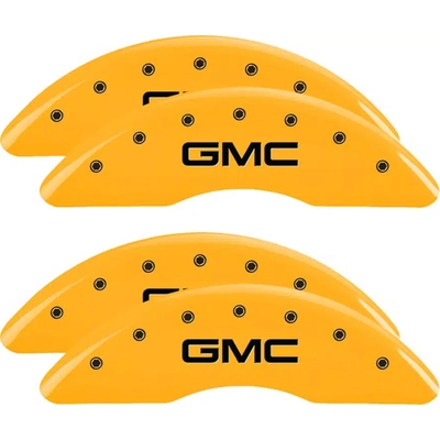 MGP CALIPER COVERS - 34219SGMCYL - Gloss Yellow Caliper Covers with GMC Engraving pa3