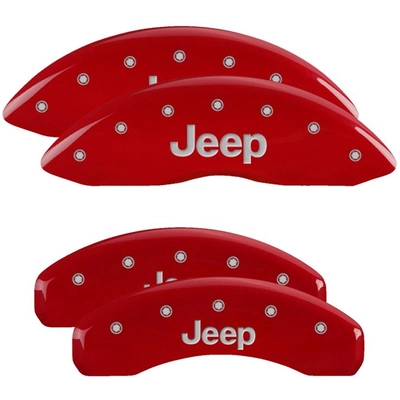 MGP CALIPER COVERS - 42020SJEPRD - Gloss Red Caliper Covers with Jeep Engraving pa1