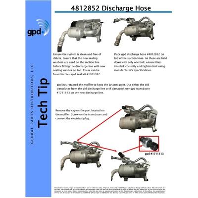 Discharge Line by GLOBAL PARTS DISTRIBUTORS - 4812852 pa2