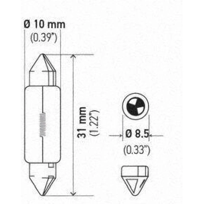 Dome Light (Pack of 10) by HELLA - 6418 pa16