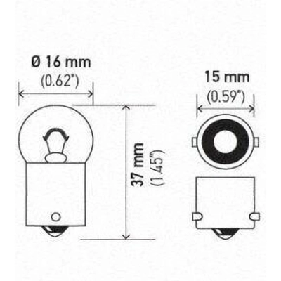 Lumi�re du plafonnier (Pack of 10) by HELLA - 67 pa19