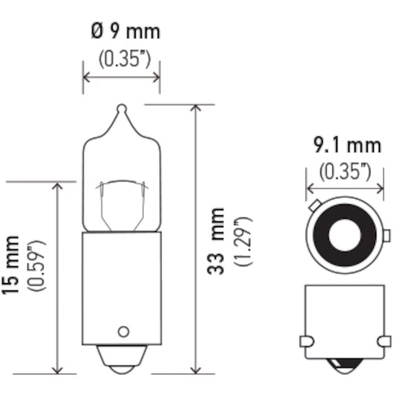 HELLA - H21W - Light Bulb pa2