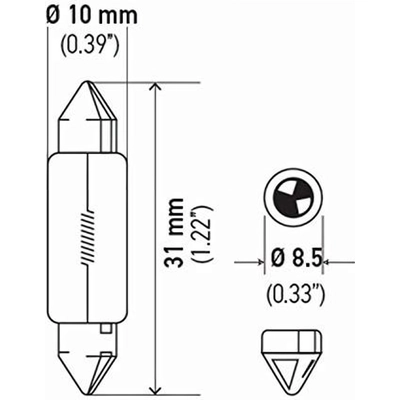 Dome Light by HELLA - DE3175SB pa10