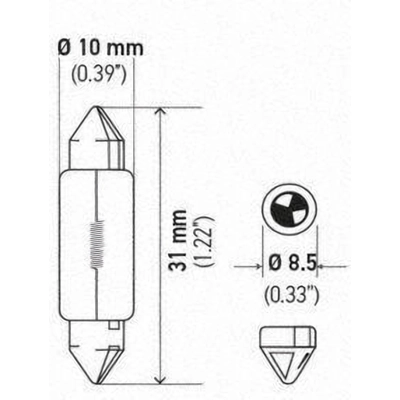 Dome Light by HELLA - DE3175TB pa13