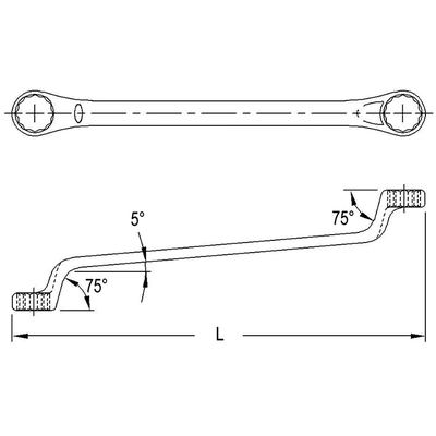 Double Ended Offset Ring Wrench by GENIUS - 741415 pa2