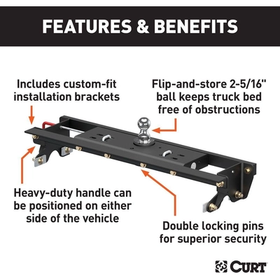 Double Lock Gooseneck Hitch & Install Kit by CURT MANUFACTURING - 60724 pa3