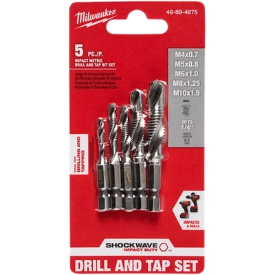 MILWAUKEE - 48-89-4875 -  Impact Metric Drill and Tap Bit Set pa2