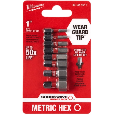 MILWAUKEE - 48-32-4617 - Metric Hex Impact Bit Set pa1