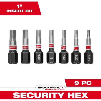MILWAUKEE - 48-32-4619 - Hex Security Insert Bit Set pa2