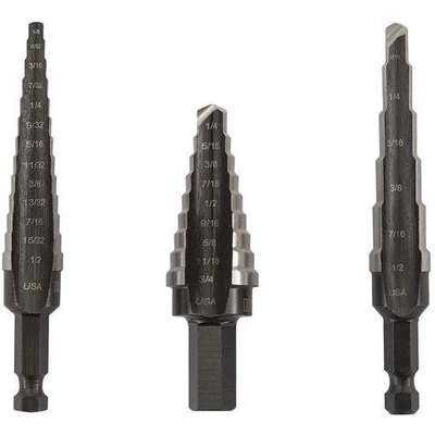 IRWIN - UNI-10502 - Step Drill Bit Set, 3-Piece pa1