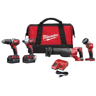 MILWAUKEE - 2696-24 - Cordless LITHIUM - ION 4 - Tool Combo Kit pa1