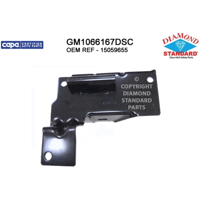 Driver Side Front Bumper Bracket - GM1066157DSC pa1