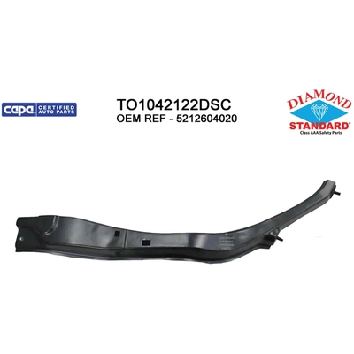 Driver Side Front Bumper Cover Support - TO1042122DSC pa1