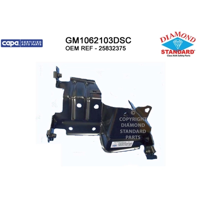 Driver Side Front Bumper Support Bracket - GM1062103DSC pa1